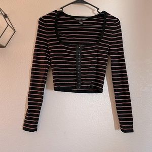 Victoria’s Secret Striped Crop Top - Size S